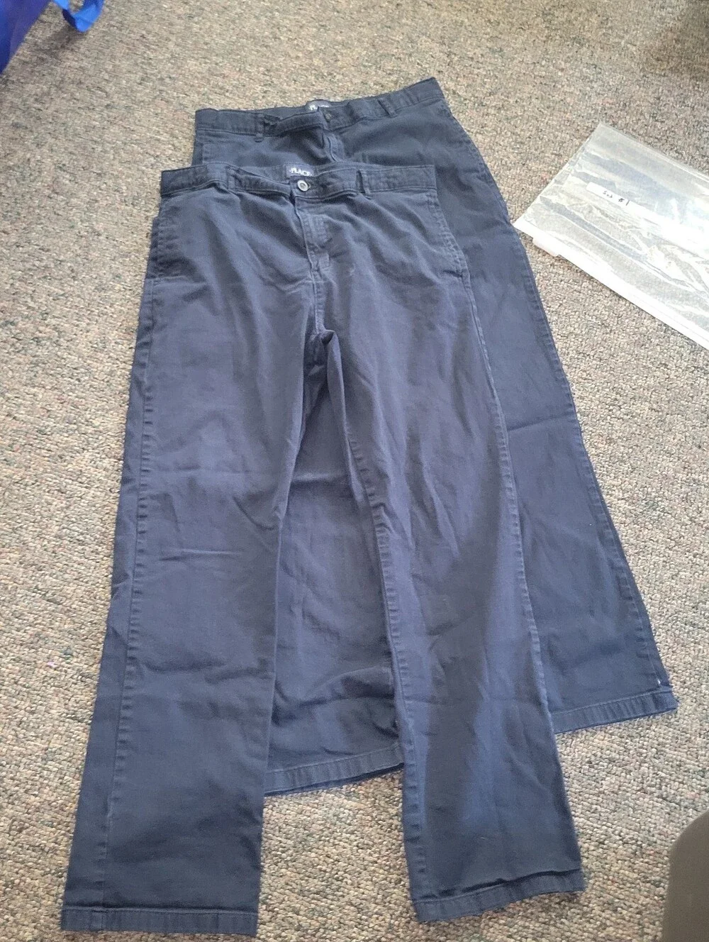 The Children's Place Navy Blue Kids Chino Pants- 2 Pair